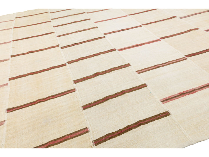 Vintage Kilim Wool Rug 13 X 27