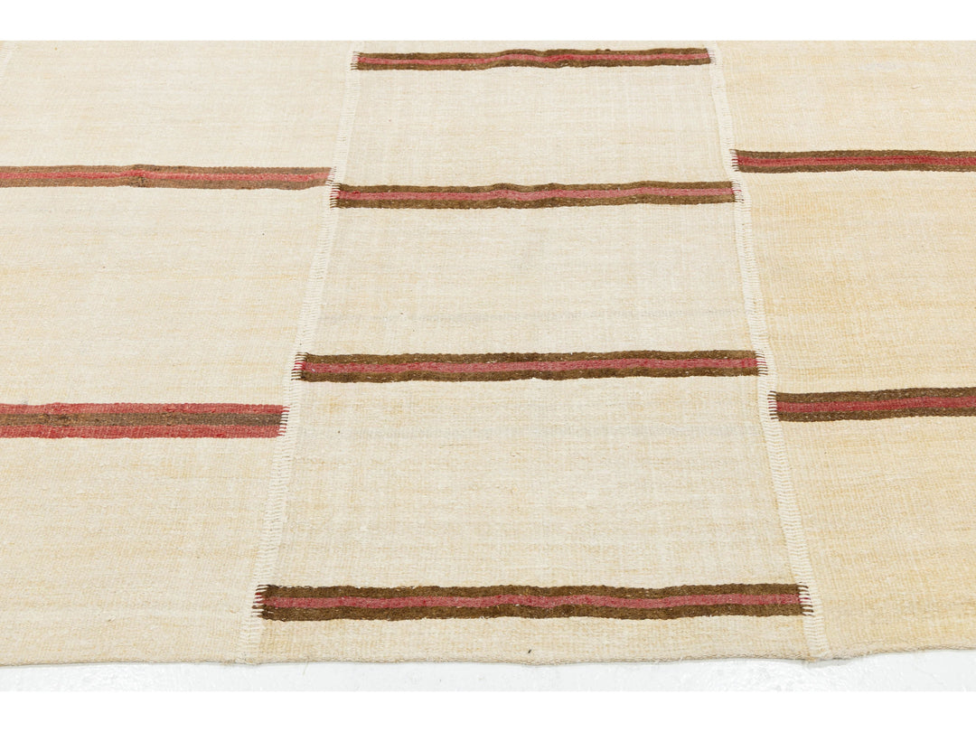 Vintage Kilim Wool Rug 13 X 27