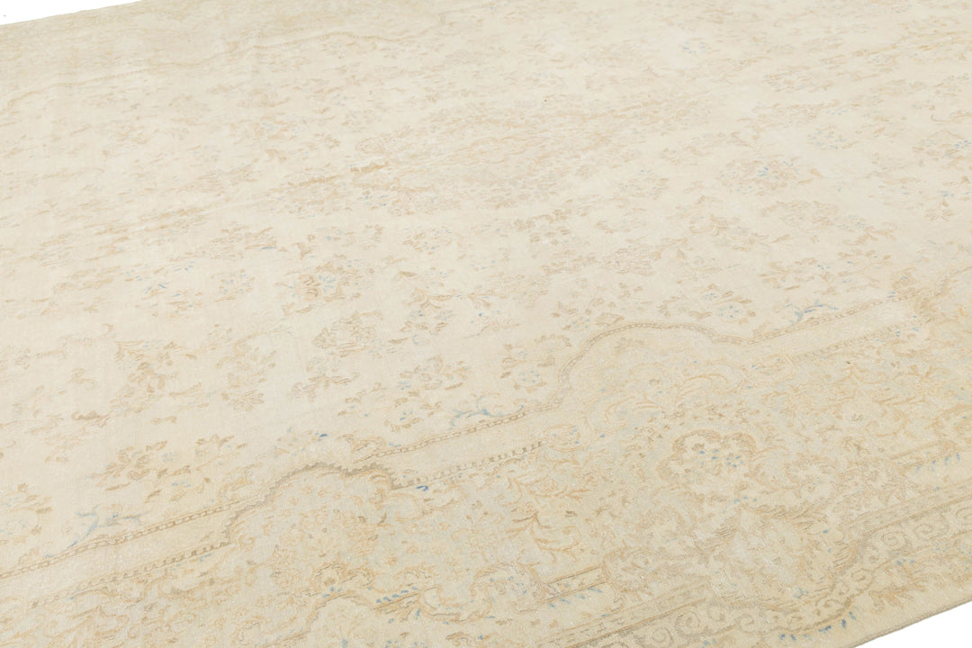 Antique Kerman Wool Rug 11 X 22