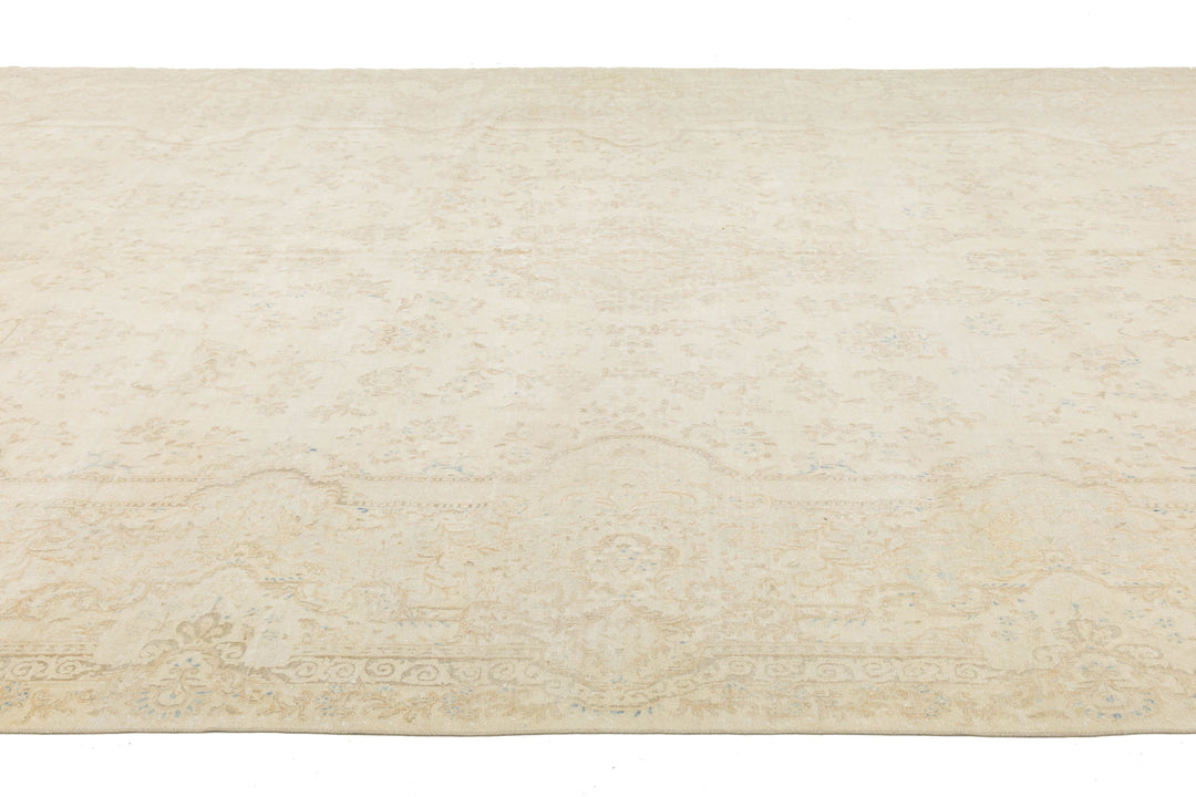 Antique Kerman Wool Rug 11 X 22