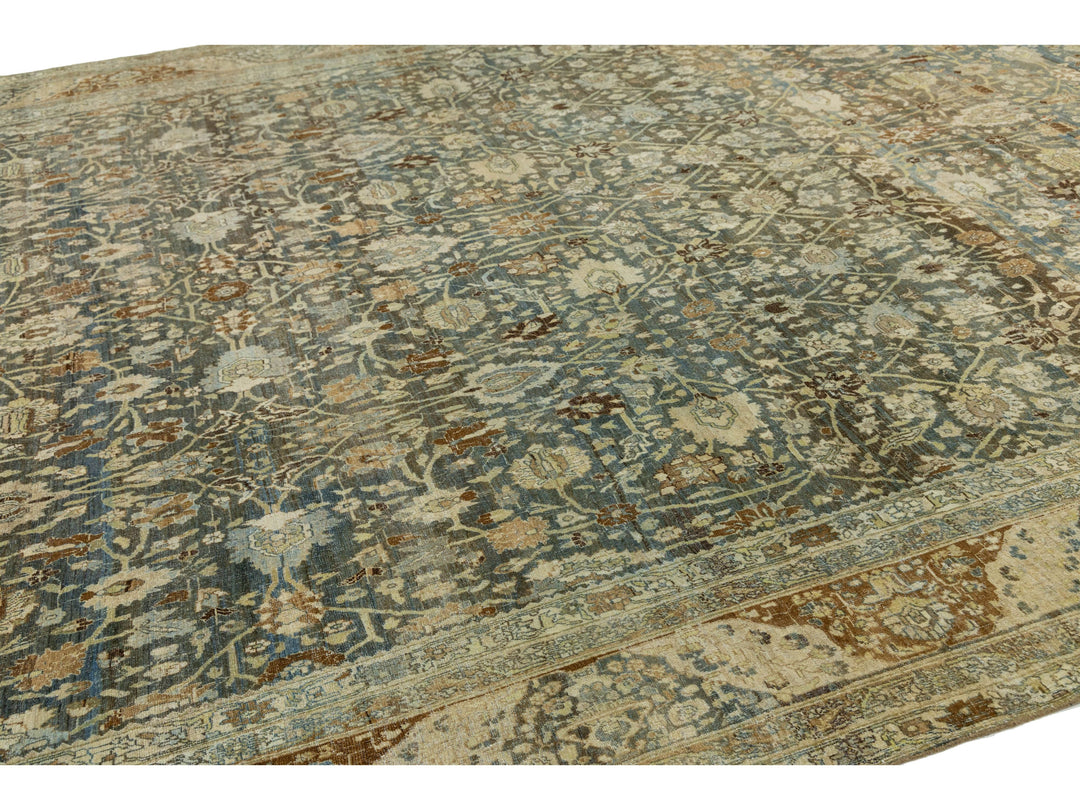 Antique Bidjar Wool Rug 12 X 18