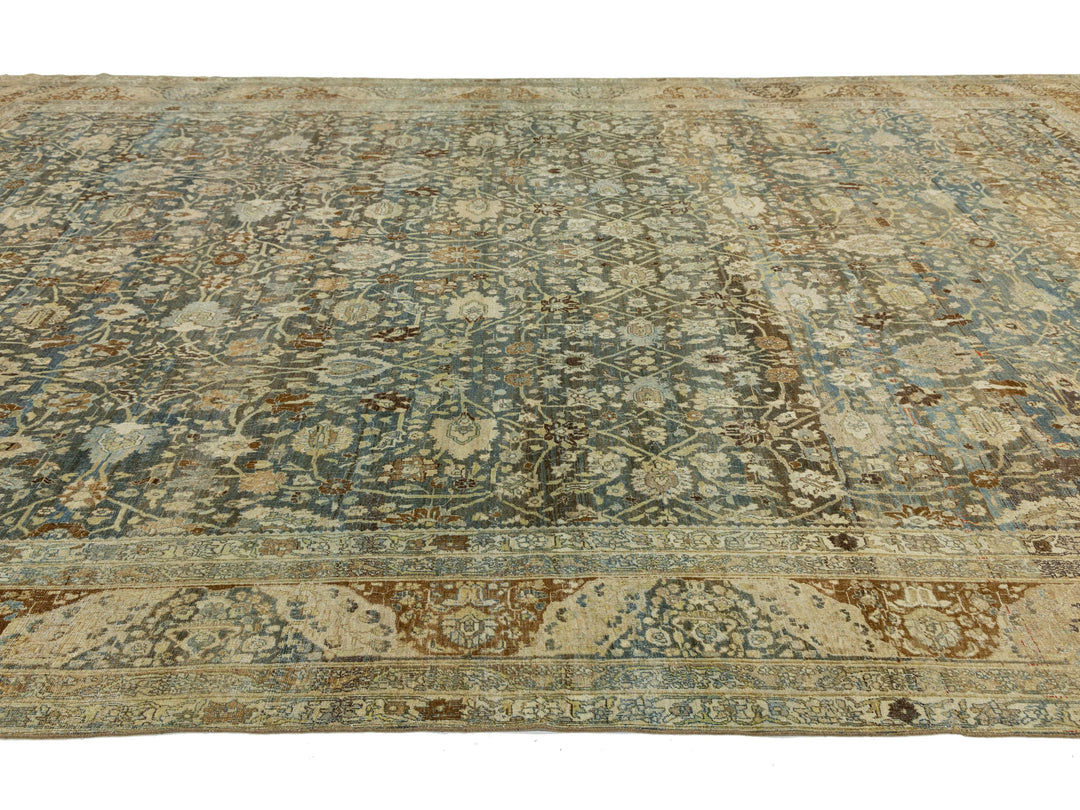 Antique Bidjar Wool Rug 12 X 18