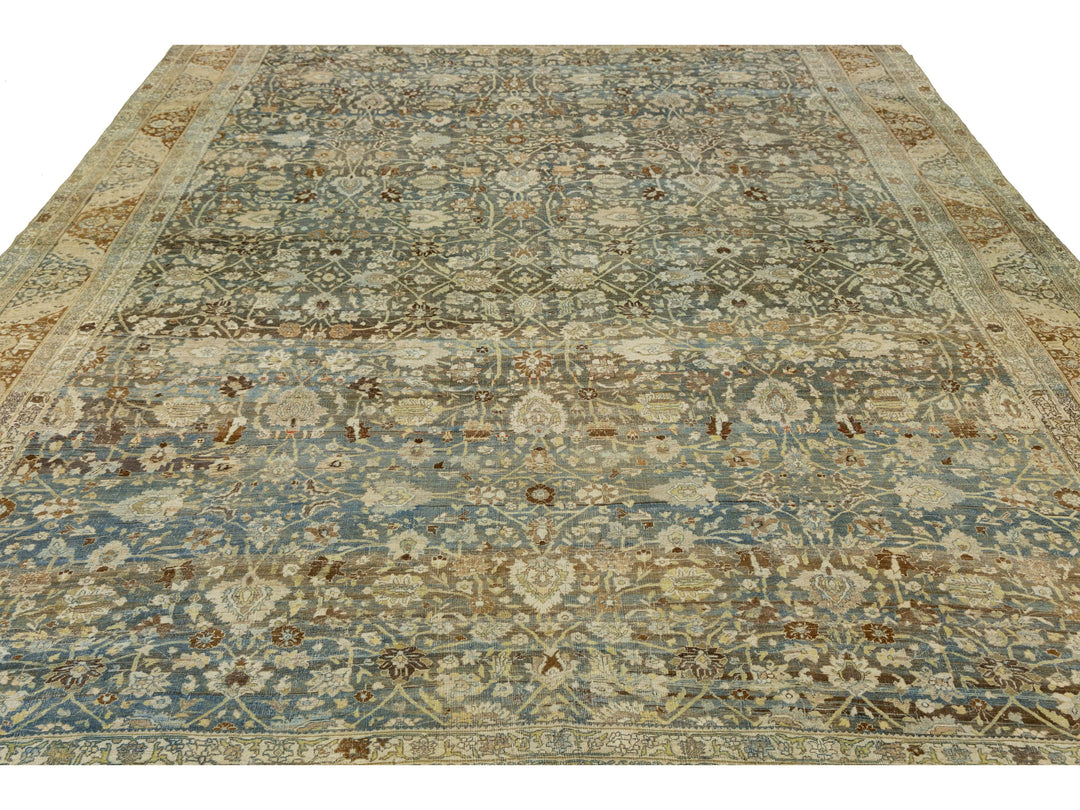Antique Bidjar Wool Rug 12 X 18