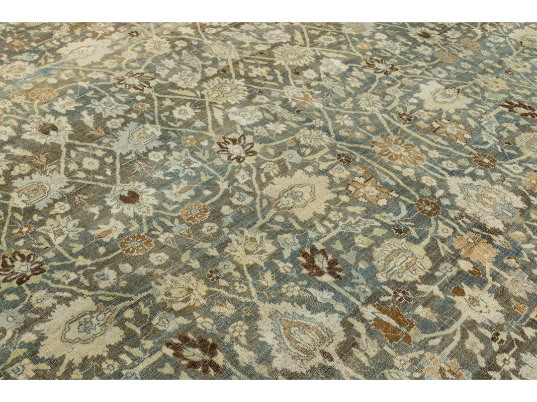 Antique Bidjar Wool Rug 12 X 18