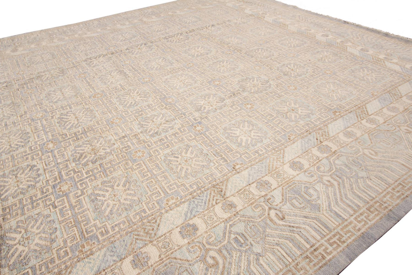 Modern Khotan-Style Oversize Wool Rug 12 X 15