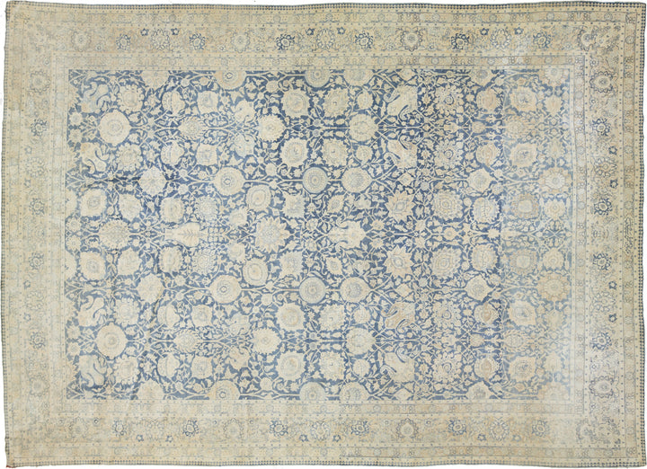 Antique Tabriz Persian Wool Rug  13 X 18