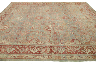 Antique Persian Tabriz Wool Rug 10 X 13