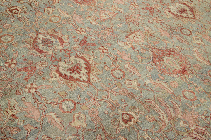Antique Persian Tabriz Wool Rug 10 X 13