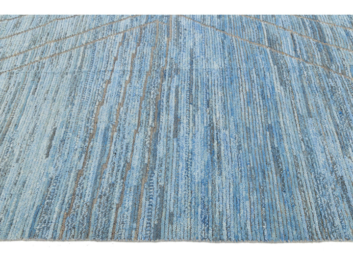Modern Moroccan Wool Rug 12 X 15