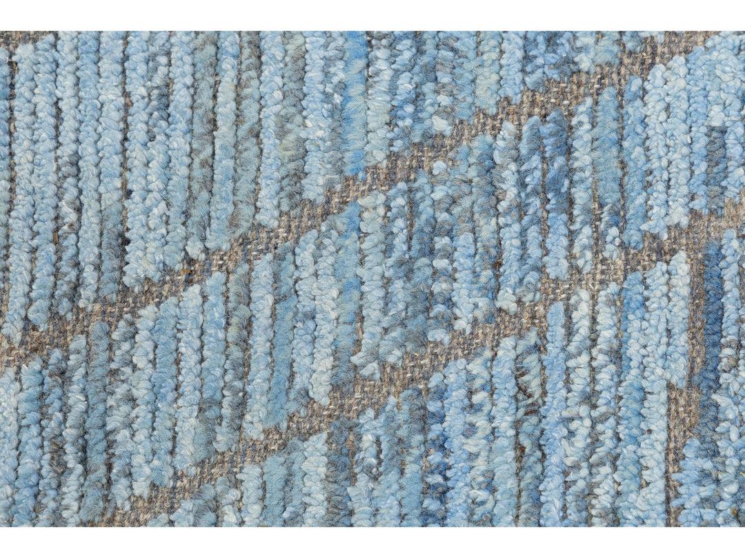 Modern Moroccan Wool Rug 12 X 15