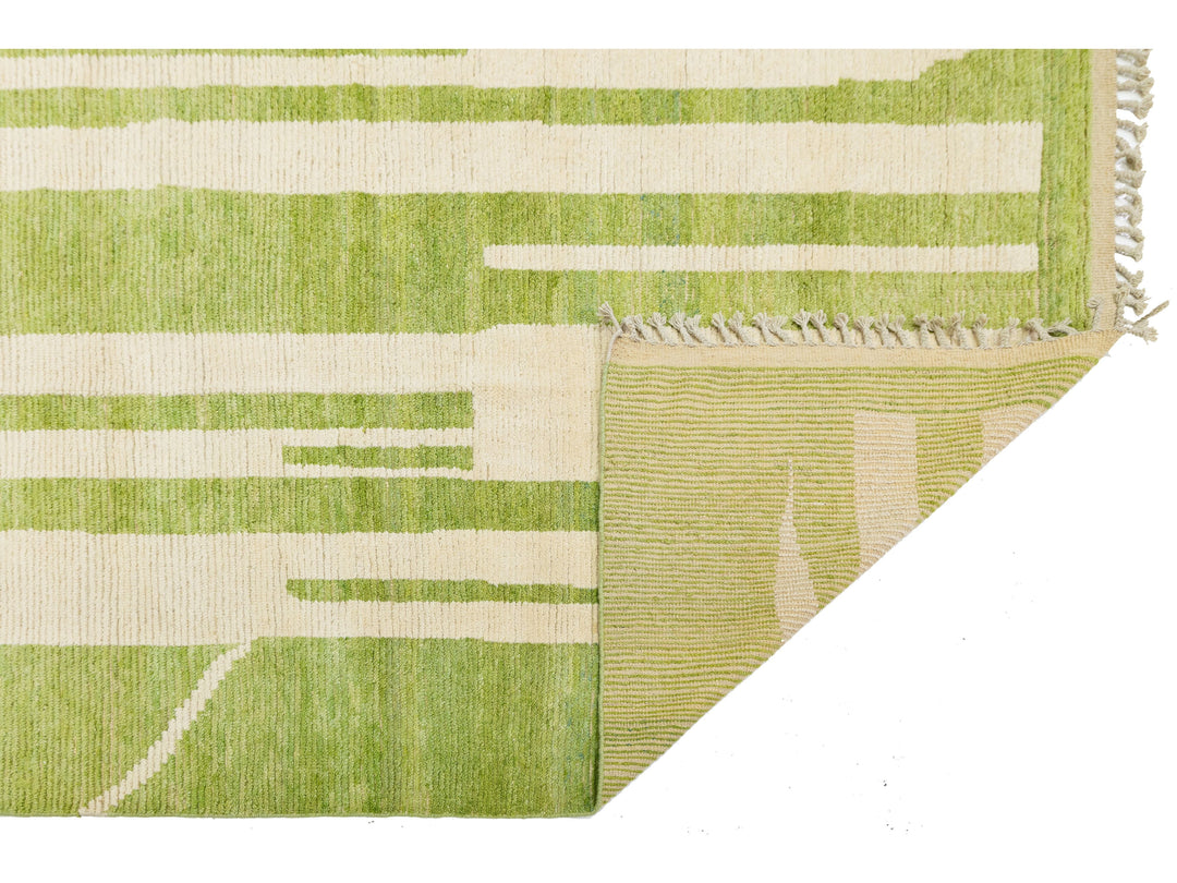 Modern Moroccan Wool Rug 12 X 15
