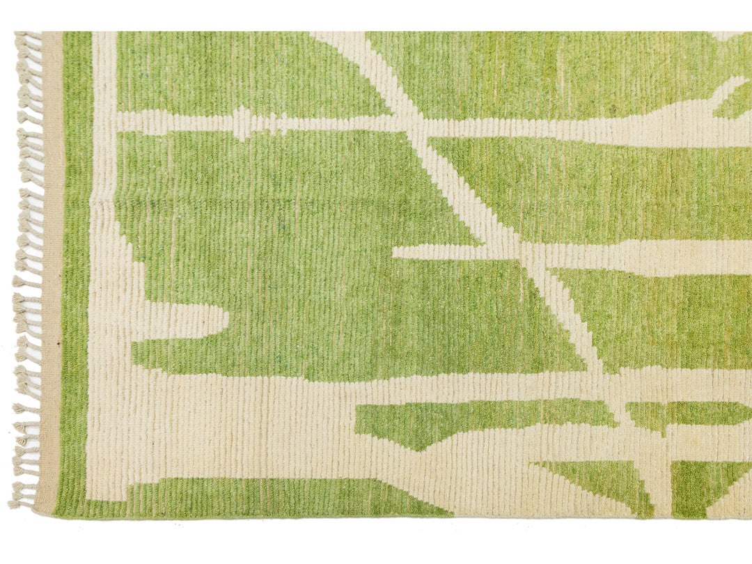 Modern Moroccan Wool Rug 12 X 15
