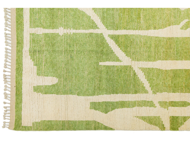 Modern Moroccan Wool Rug 12 X 15