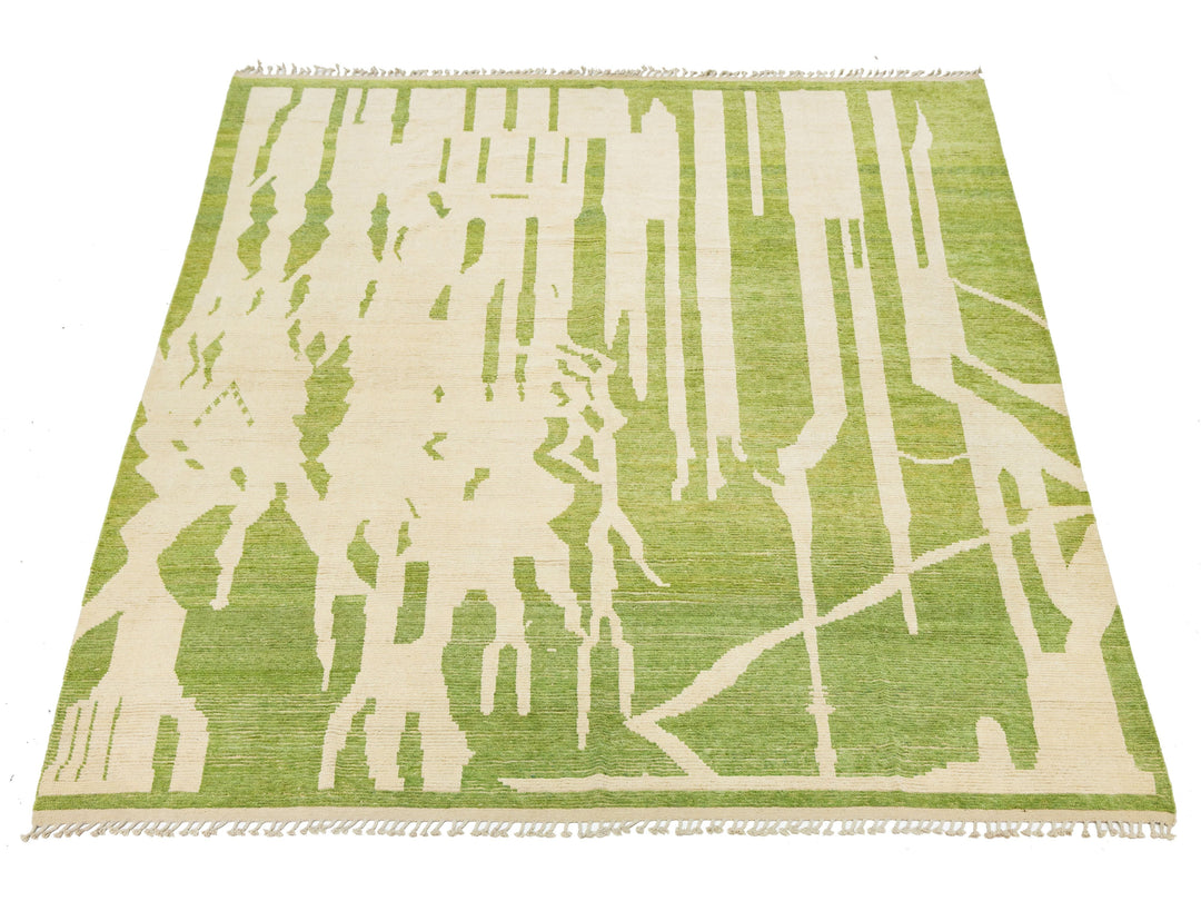 Modern Moroccan Wool Rug 12 X 15