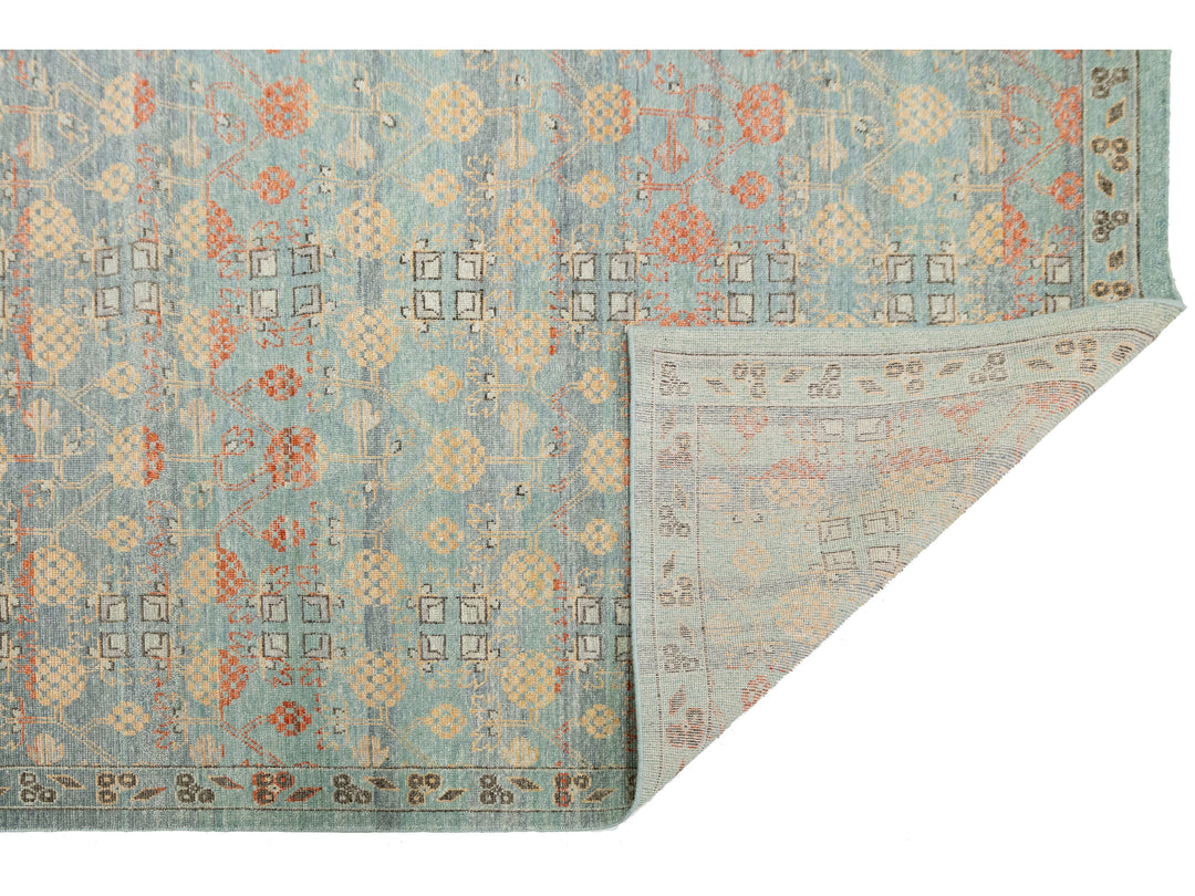 Modern Khotan Wool Rug 12 X 15