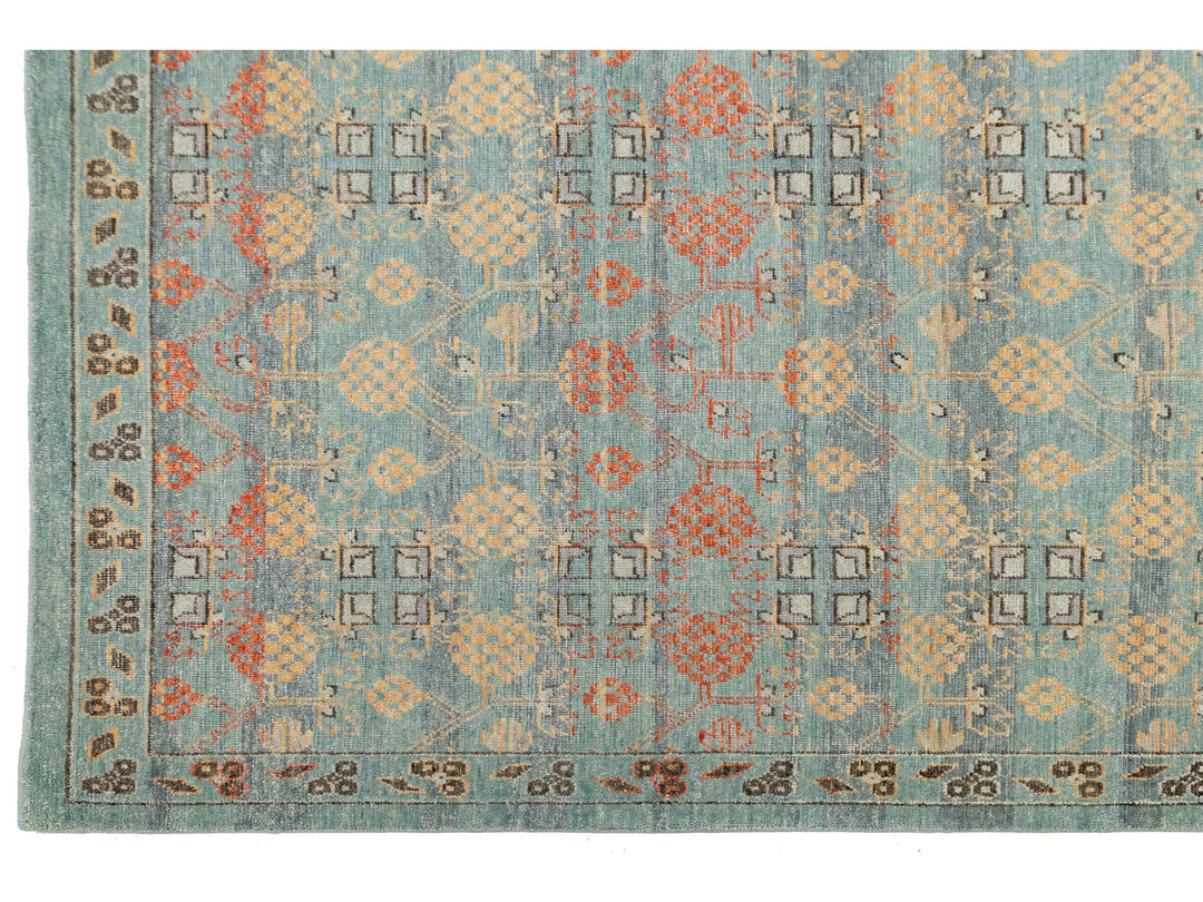 Modern Khotan Wool Rug 12 X 15