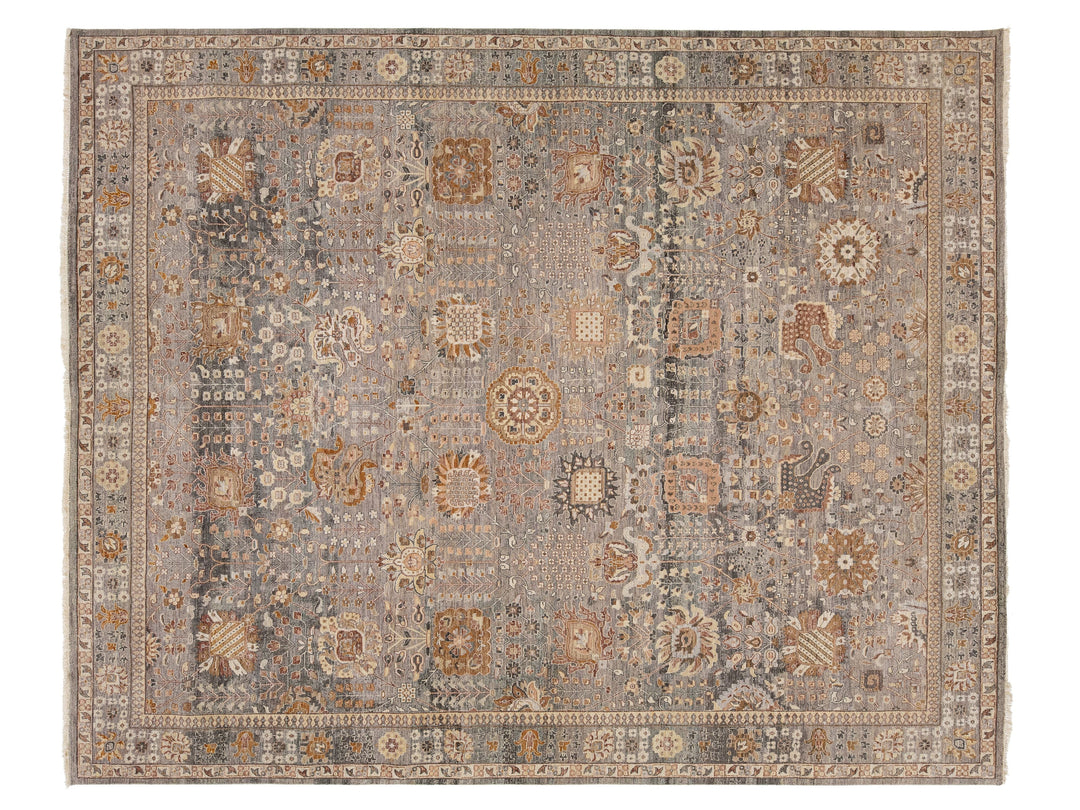 Modern Tabriz Wool Rug 12 X 15