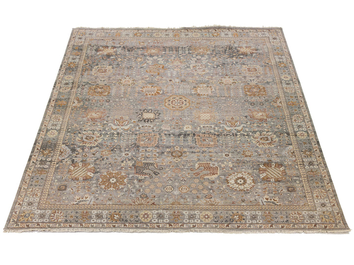 Modern Tabriz Wool Rug 12 X 15