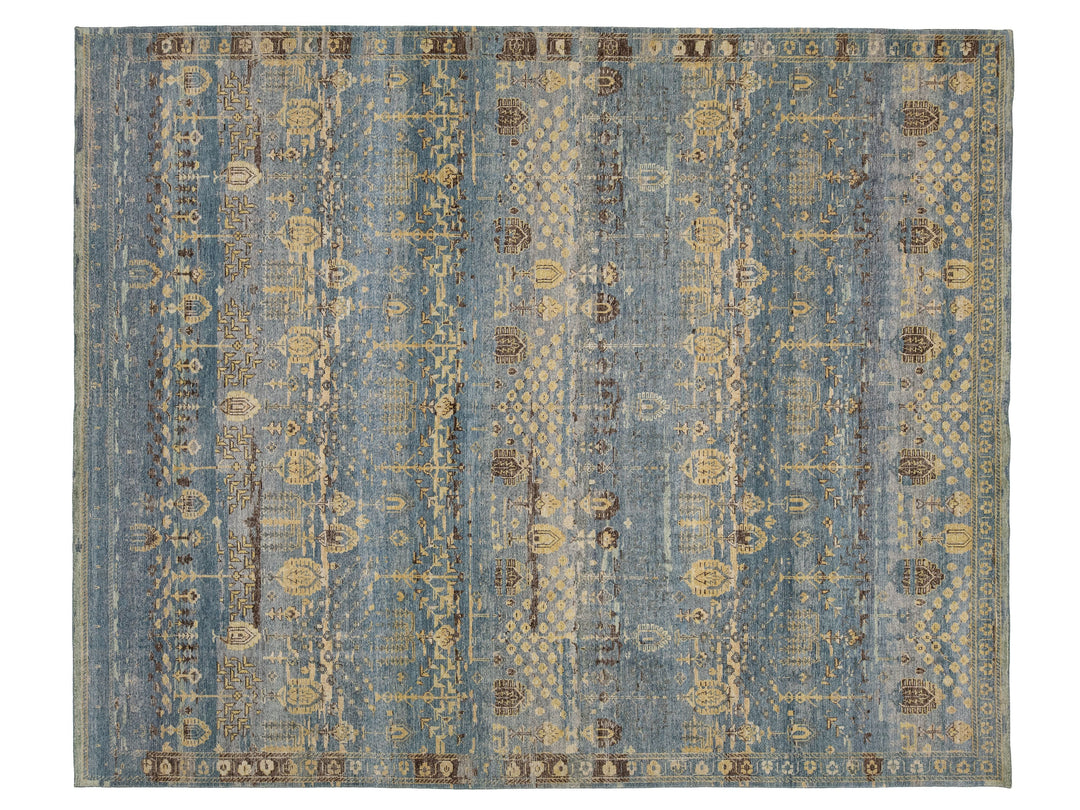 Modern Khotan Wool Rug 12 X 14