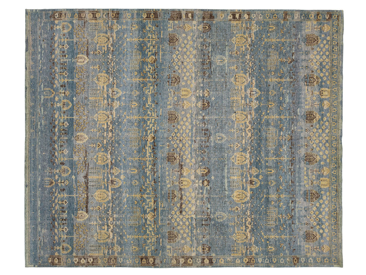 Modern Khotan Wool Rug 12 X 14