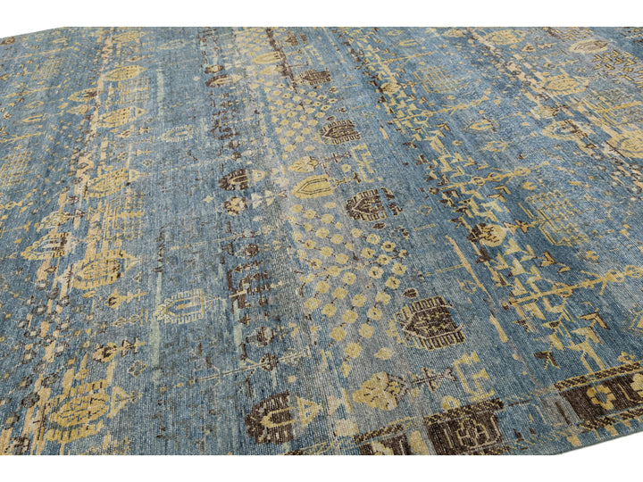 Modern Khotan Wool Rug 12 X 14