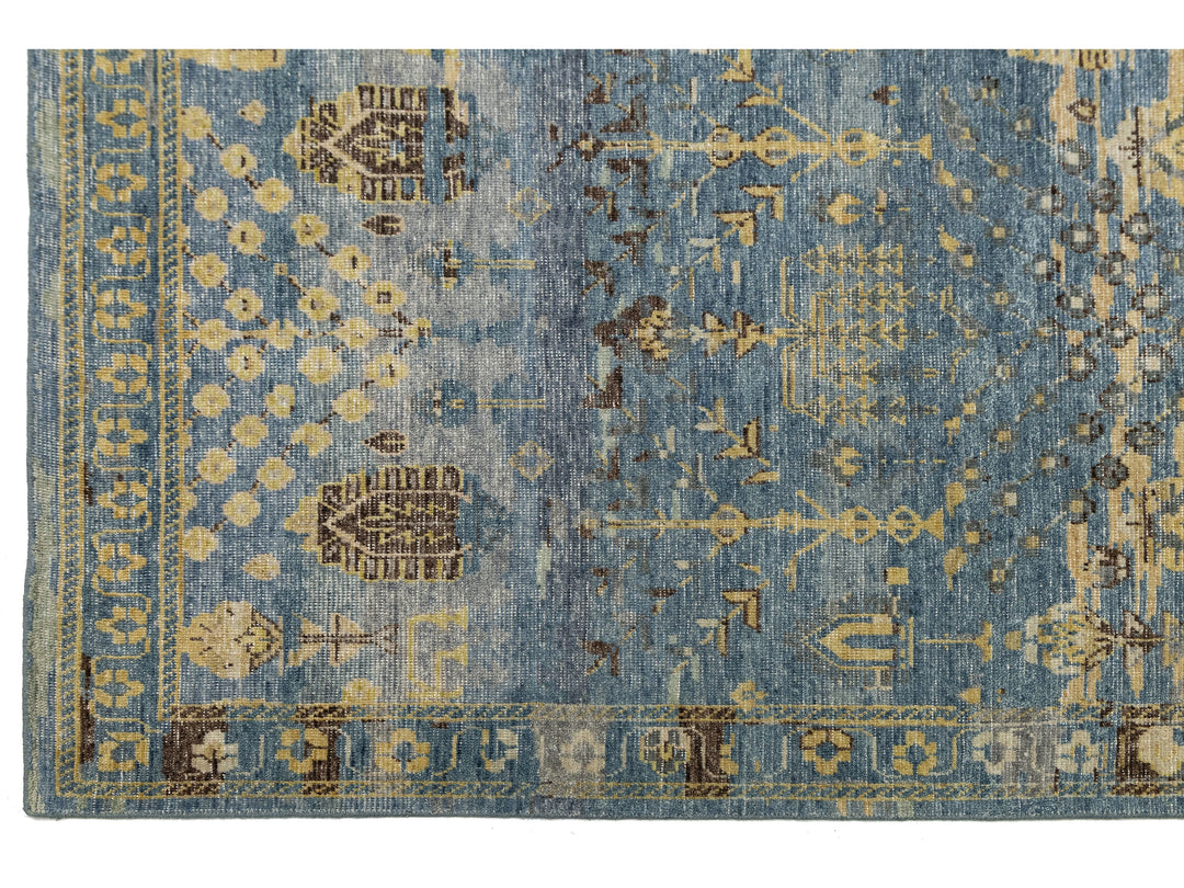 Modern Khotan Wool Rug 12 X 14