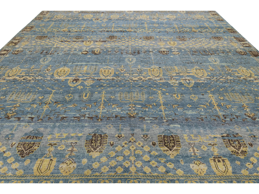 Modern Khotan Wool Rug 12 X 14