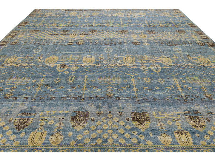 Modern Khotan Wool Rug 12 X 14