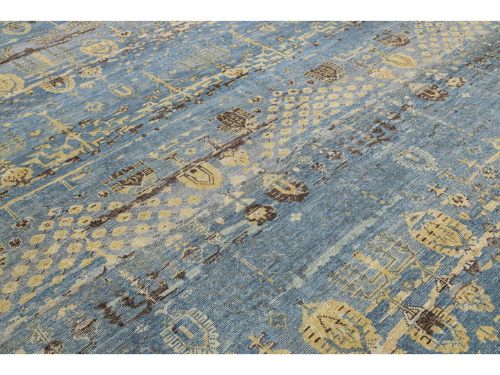 Modern Khotan Wool Rug 12 X 14