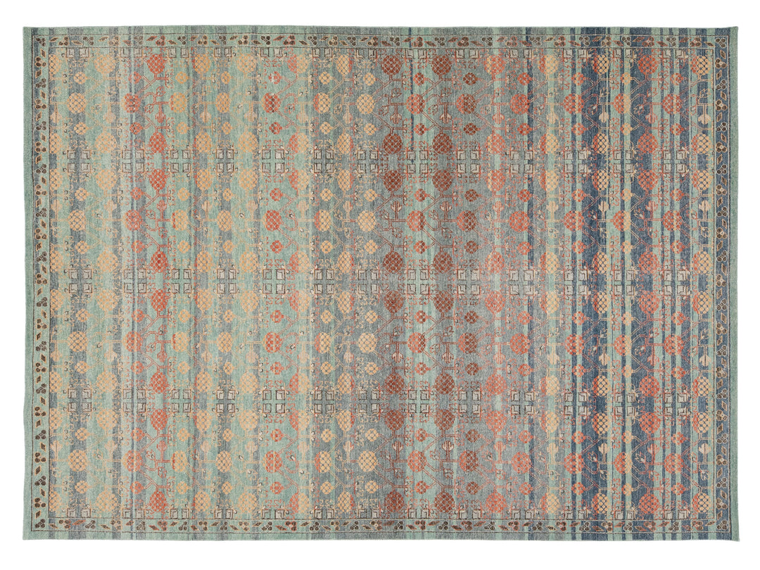 Modern Khotan Wool Rug 10 X 14
