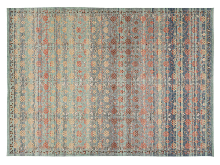 Modern Khotan Wool Rug 10 X 14