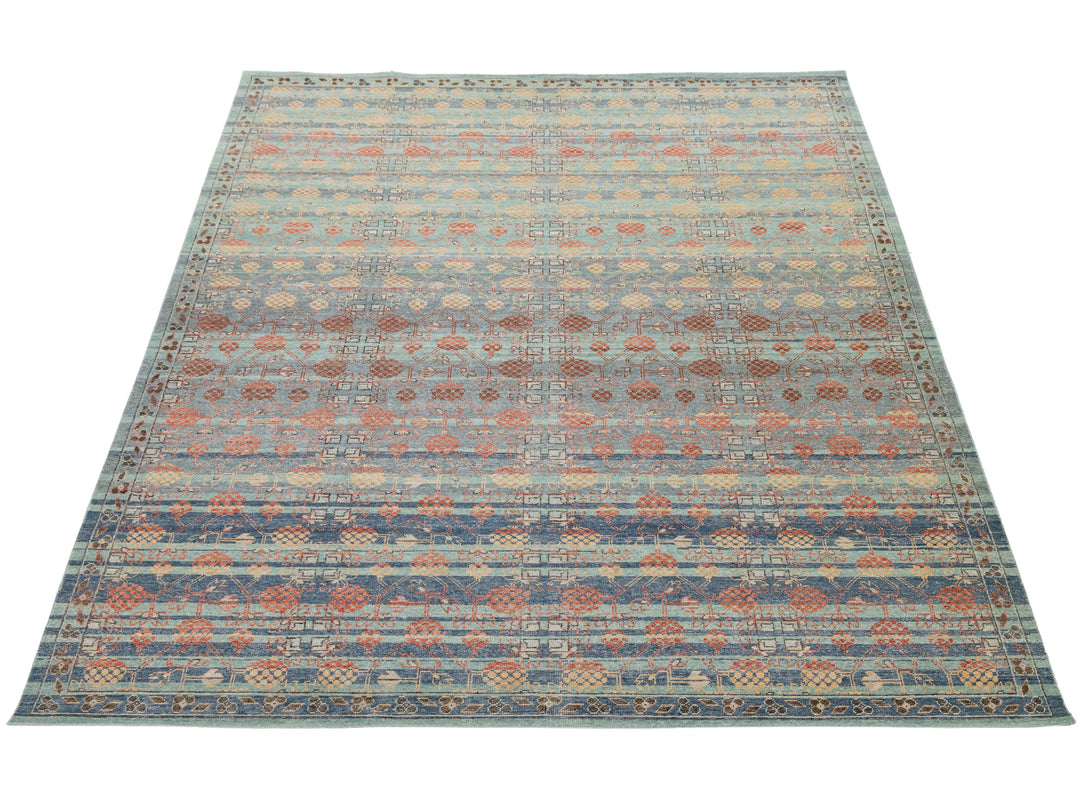 Modern Khotan Wool Rug 10 X 14