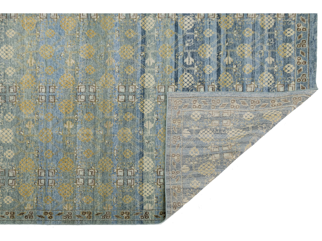 Modern Khotan Wool Rug 12 X 15