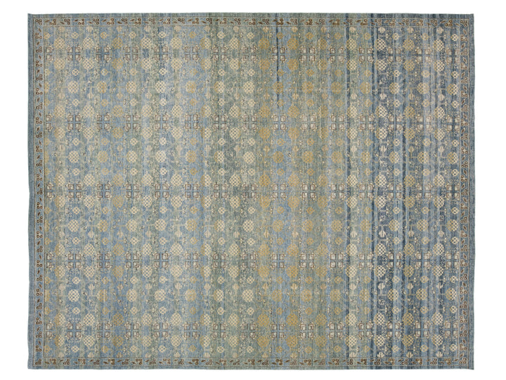 Modern Khotan Wool Rug 12 X 15