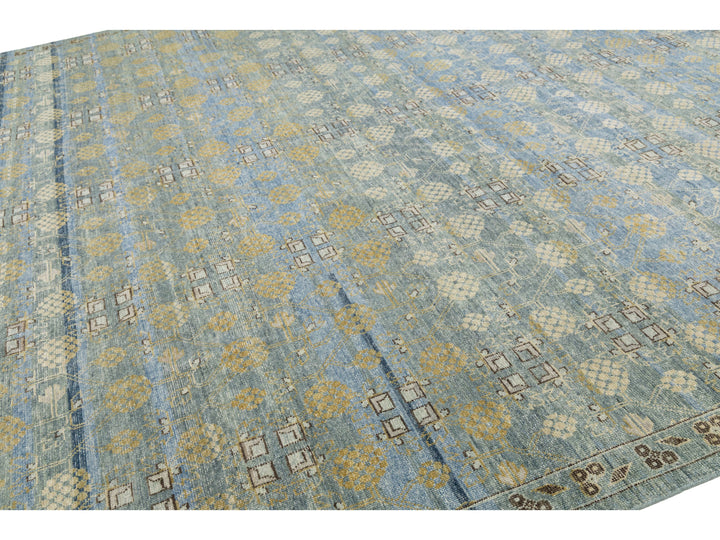 Modern Khotan Wool Rug 12 X 15