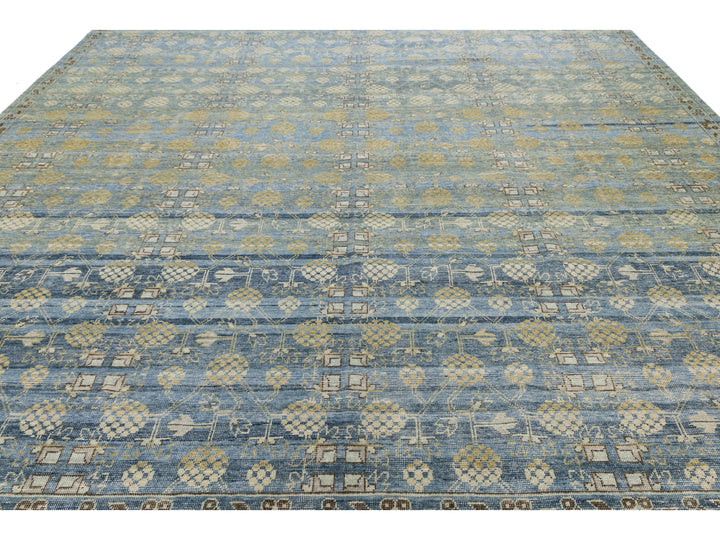 Modern Khotan Wool Rug 12 X 15