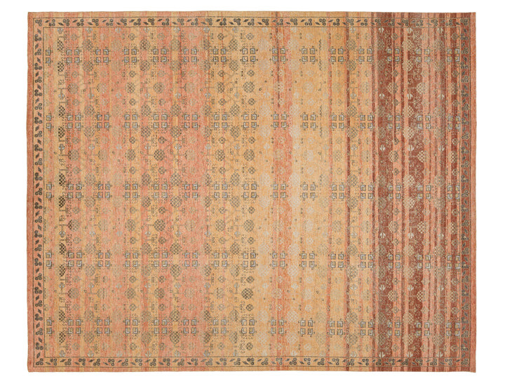 Modern Khotan Wool Rug 12 X 15