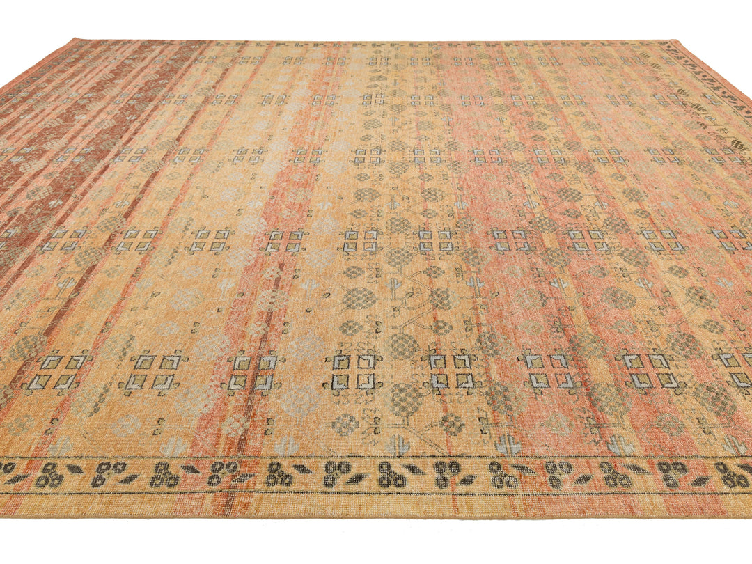 Modern Khotan Wool Rug 12 X 15