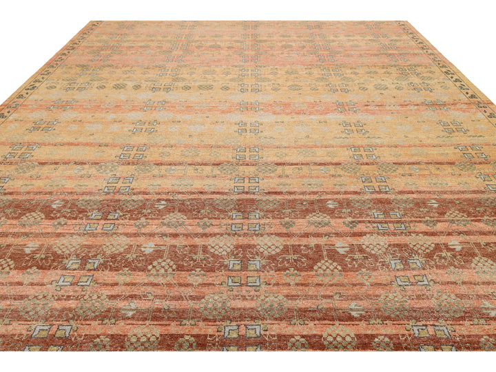 Modern Khotan Wool Rug 12 X 15