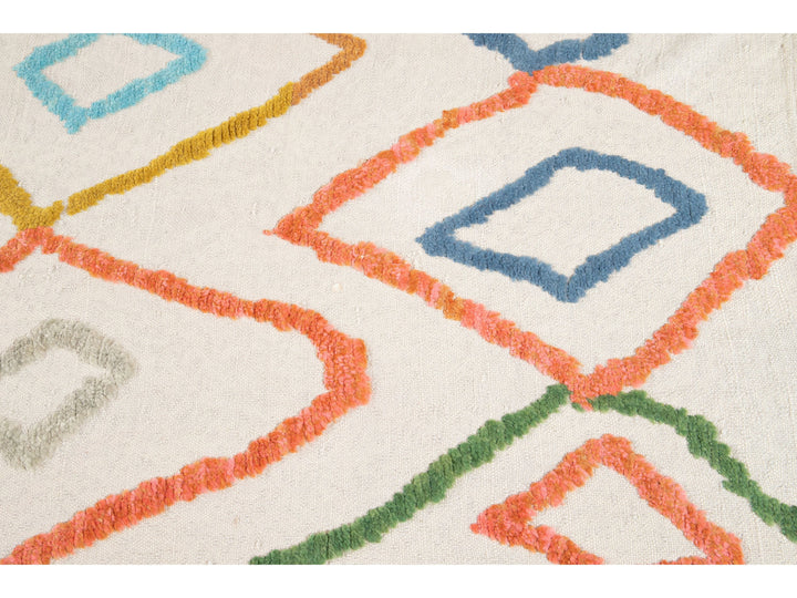 Modern Moroccan Wool Rug 9 X 13