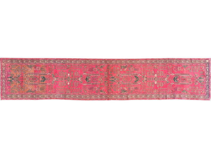 Mid 20th Century Vintage Malayer Wool Runner Rug, 3 X 15