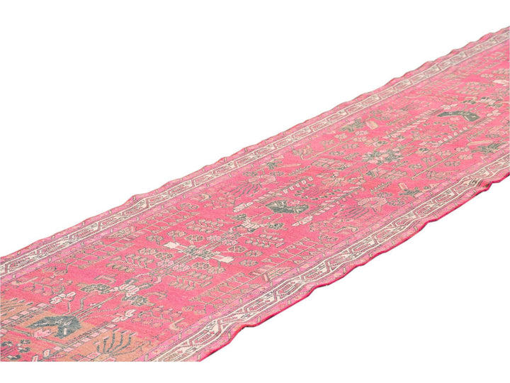 Mid 20th Century Vintage Malayer Wool Runner Rug, 3 X 15