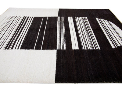 Modern Moroccan Wool Rug 9 X 12