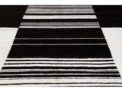 Modern Moroccan Wool Rug 9 X 12