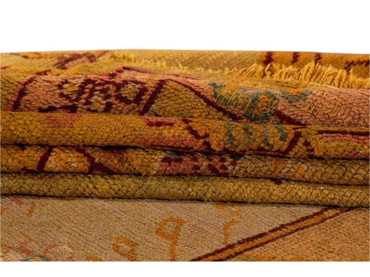 Late-19th Century Vintage Oushak Wool Rug 15' X 16'