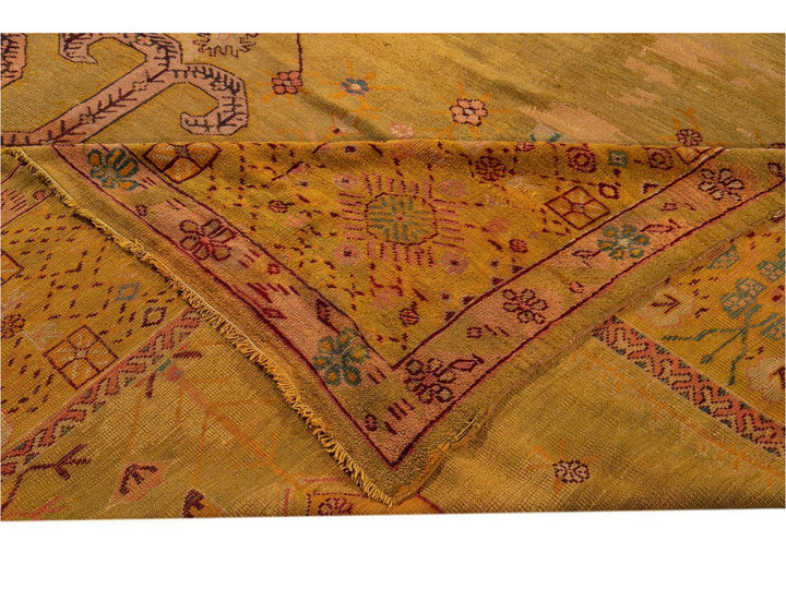 Late-19th Century Vintage Oushak Wool Rug 15' X 16'