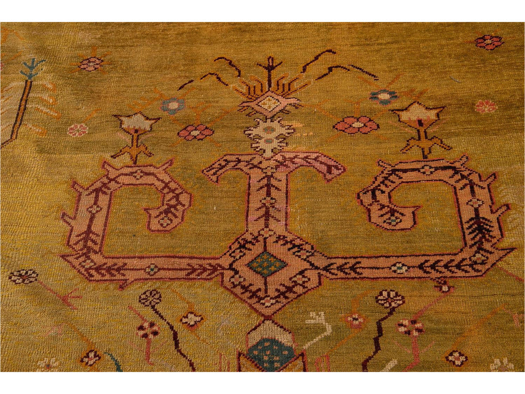 Late-19th Century Vintage Oushak Wool Rug 15' X 16'