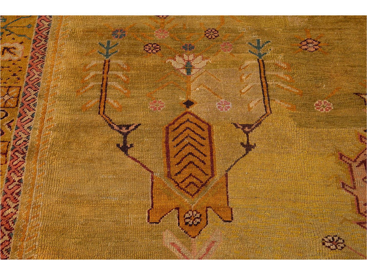 Late-19th Century Vintage Oushak Wool Rug 15' X 16'