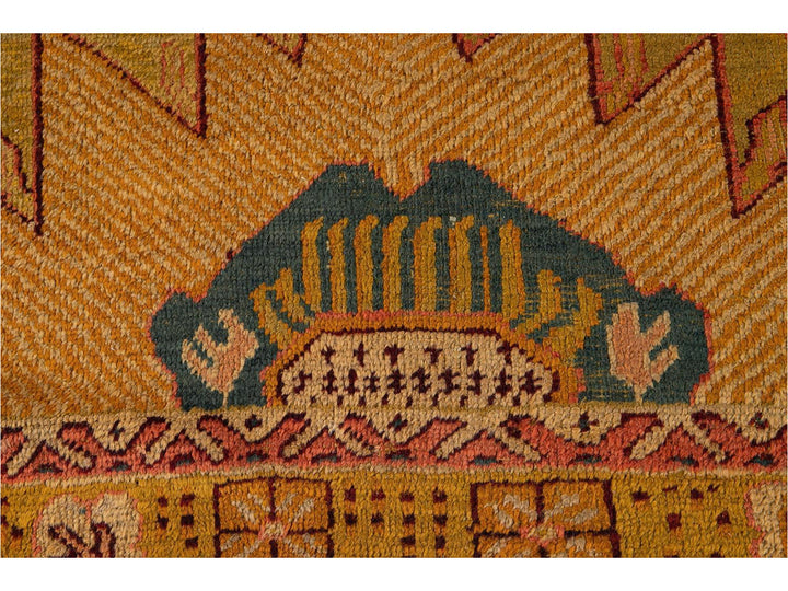 Late-19th Century Vintage Oushak Wool Rug 15' X 16'
