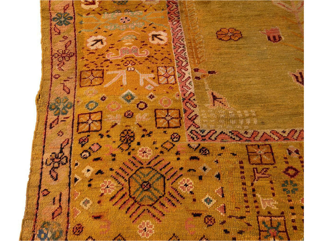 Late-19th Century Vintage Oushak Wool Rug 15' X 16'